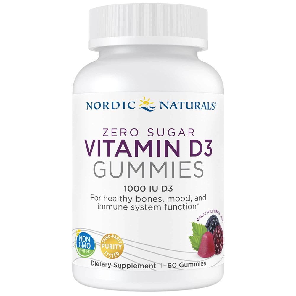 Nordic Naturals Zero Sugar Vitamin D3 Gummies
