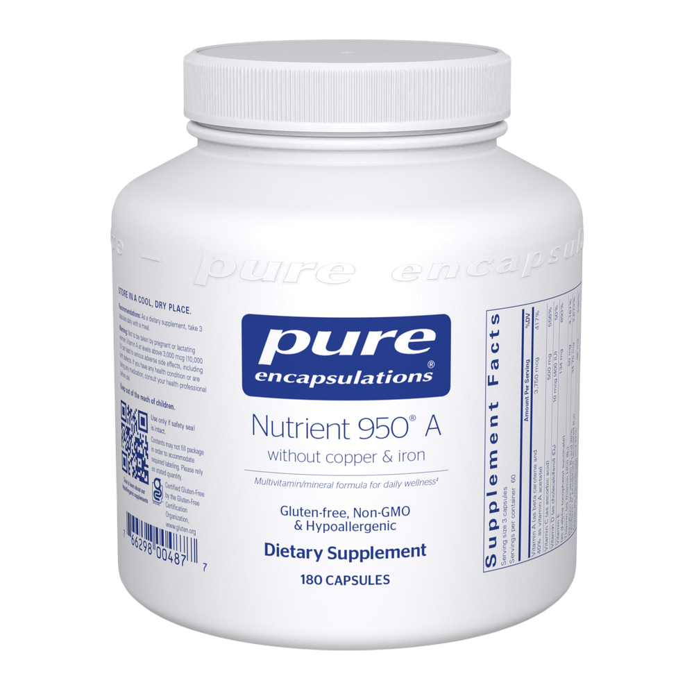 Pure Encapsulations Nutrient 950® A without copper & iron