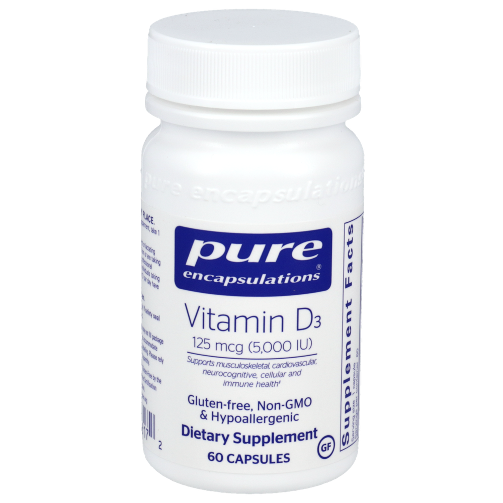 Pure Encapsulations Vitamin D3 125mcg (5,000IU)