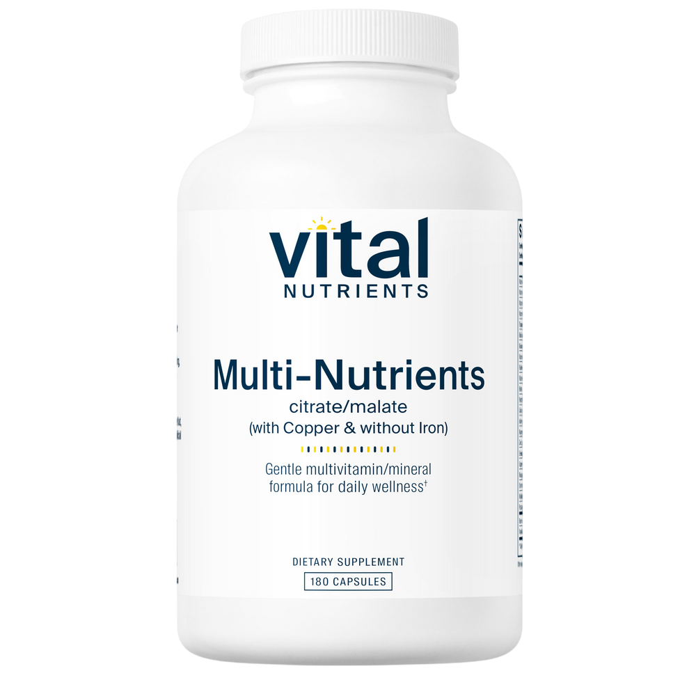 Vital Nutrients Multi-Nutrients 2 Citrate/Malate Formula (with Copper & without Iron)