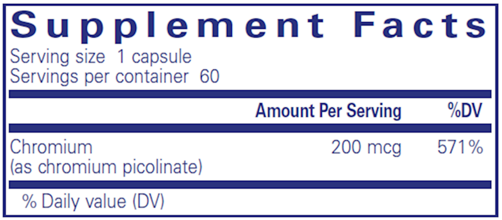 Pure Encapsulations Chromium (Picolinate) 200mcg - Image 3