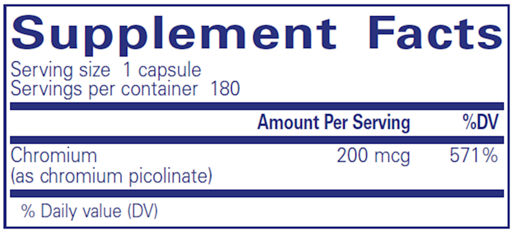Pure Encapsulations Chromium (Picolinate) 200mcg - Image 6