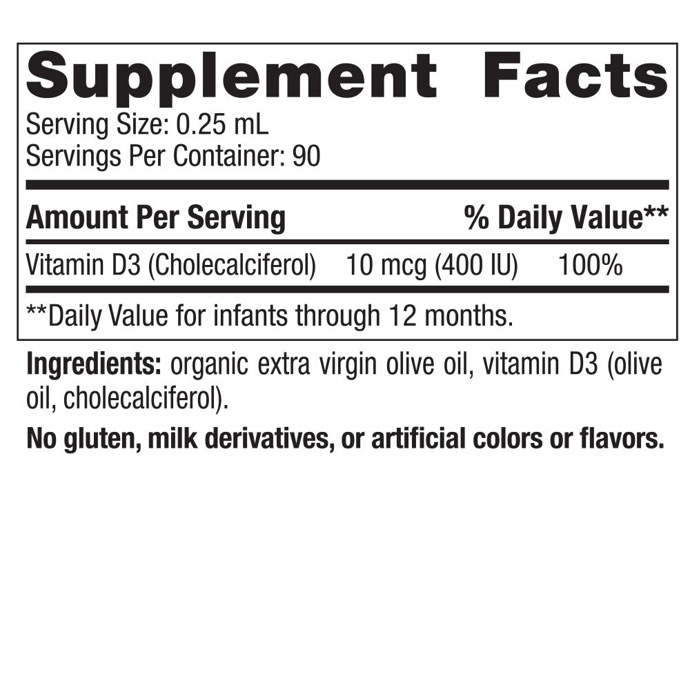 Nordic Naturals Baby's Vitamin D3 Liquid - Image 3