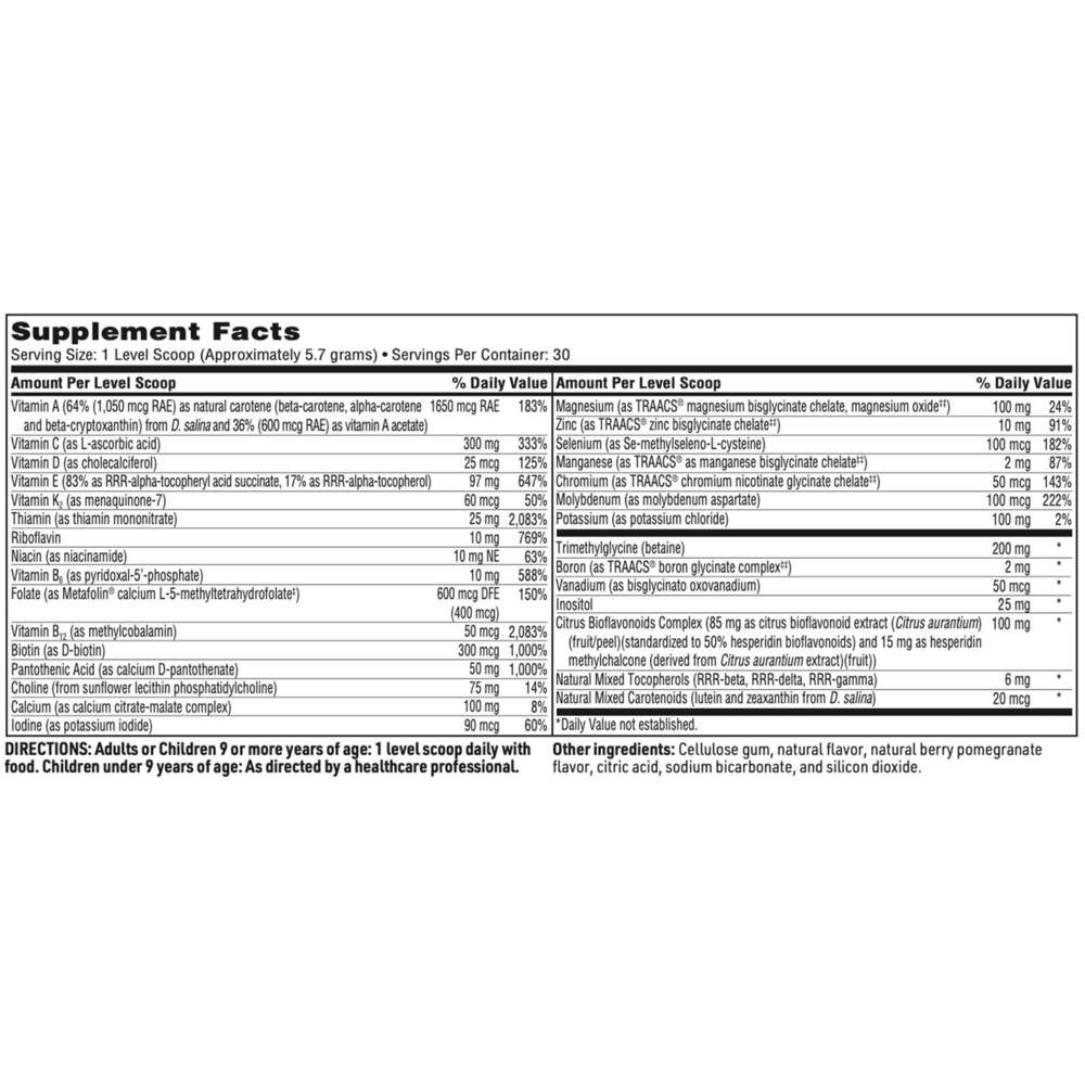 Klaire Labs/SFI Health VitaSpectrum® Powder (Berry-Pomegranate) - Image 3