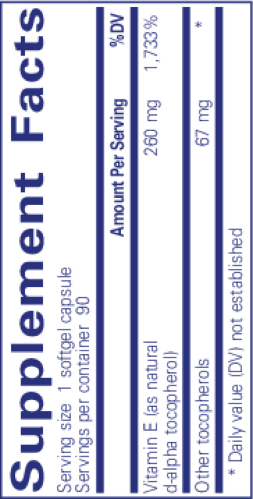 Pure Encapsulations Vitamin E - Image 3