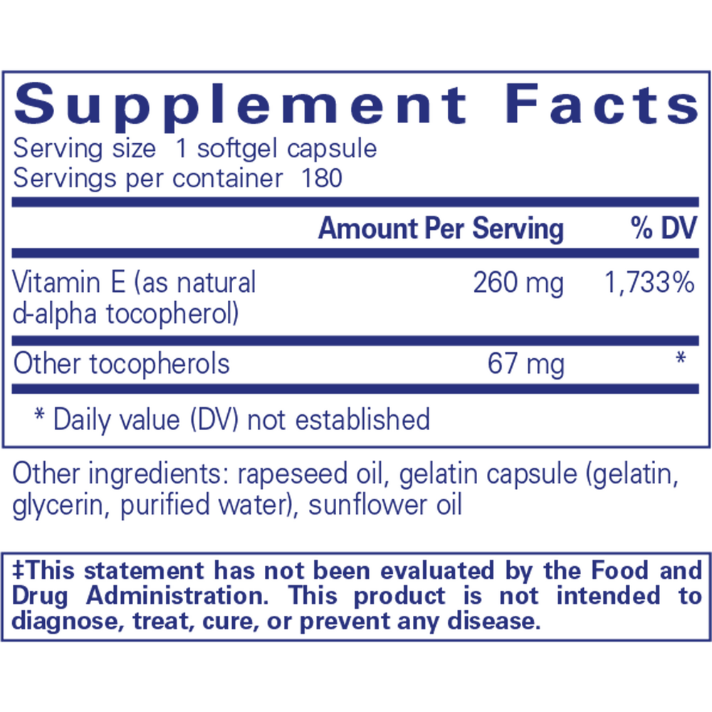 Pure Encapsulations Vitamin E - Image 6