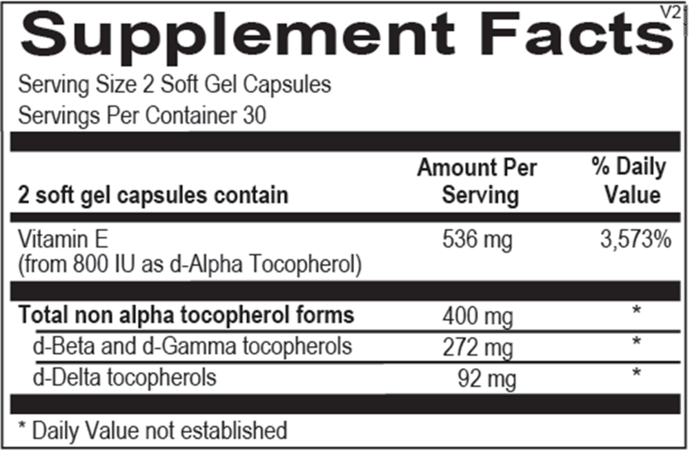 Ortho Molecular Products Natural Vitamin E Mixed Tocopherols - Image 3