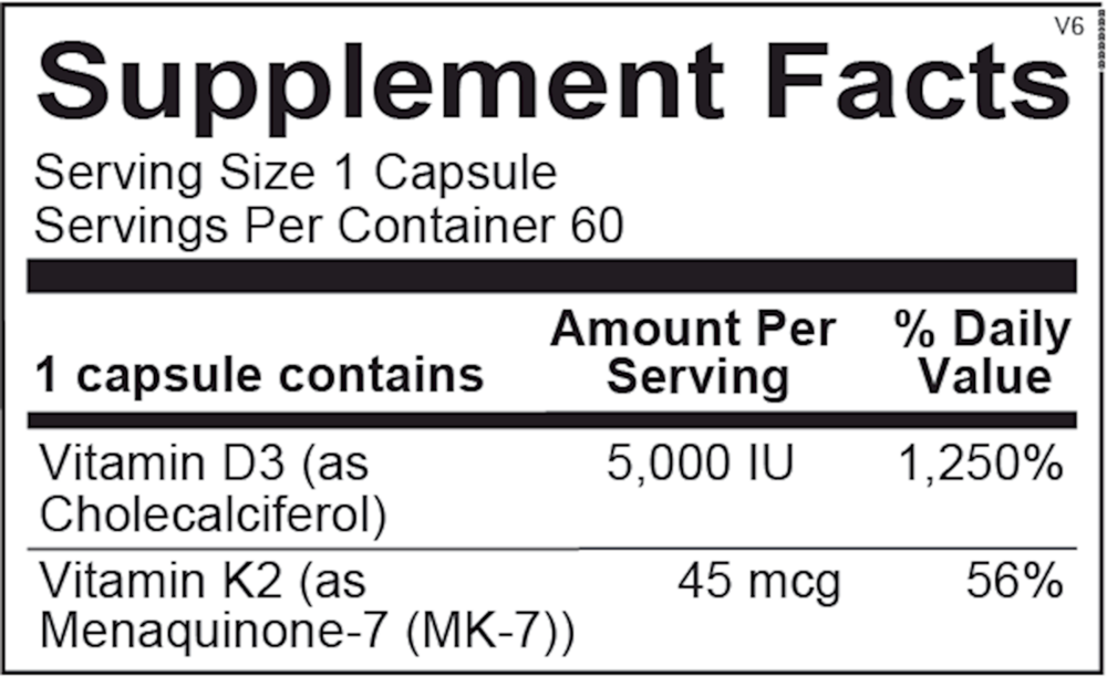 Ortho Molecular Products Vitamin K2 with D3 - Image 5
