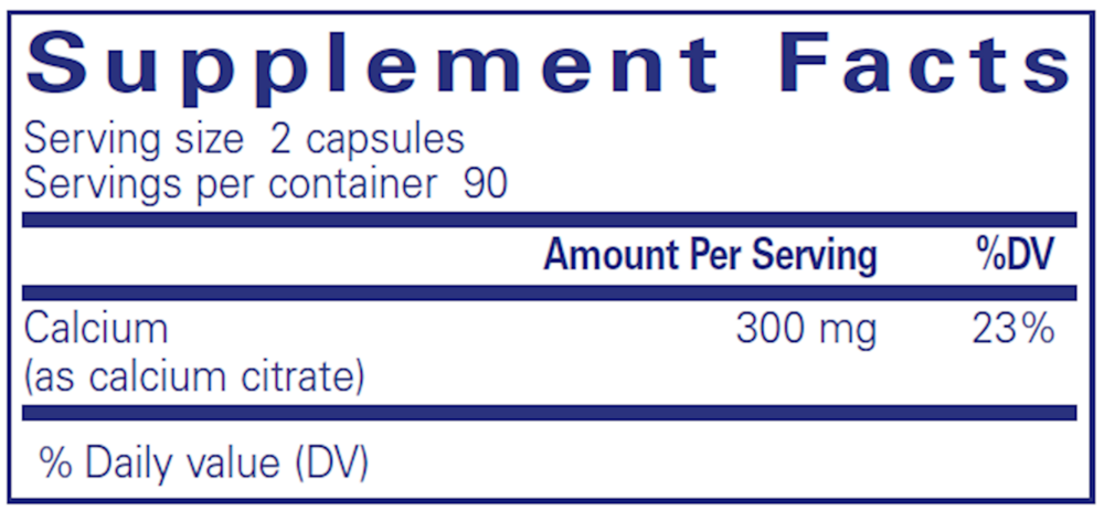 Pure Encapsulations Calcium (Citrate) - Image 3