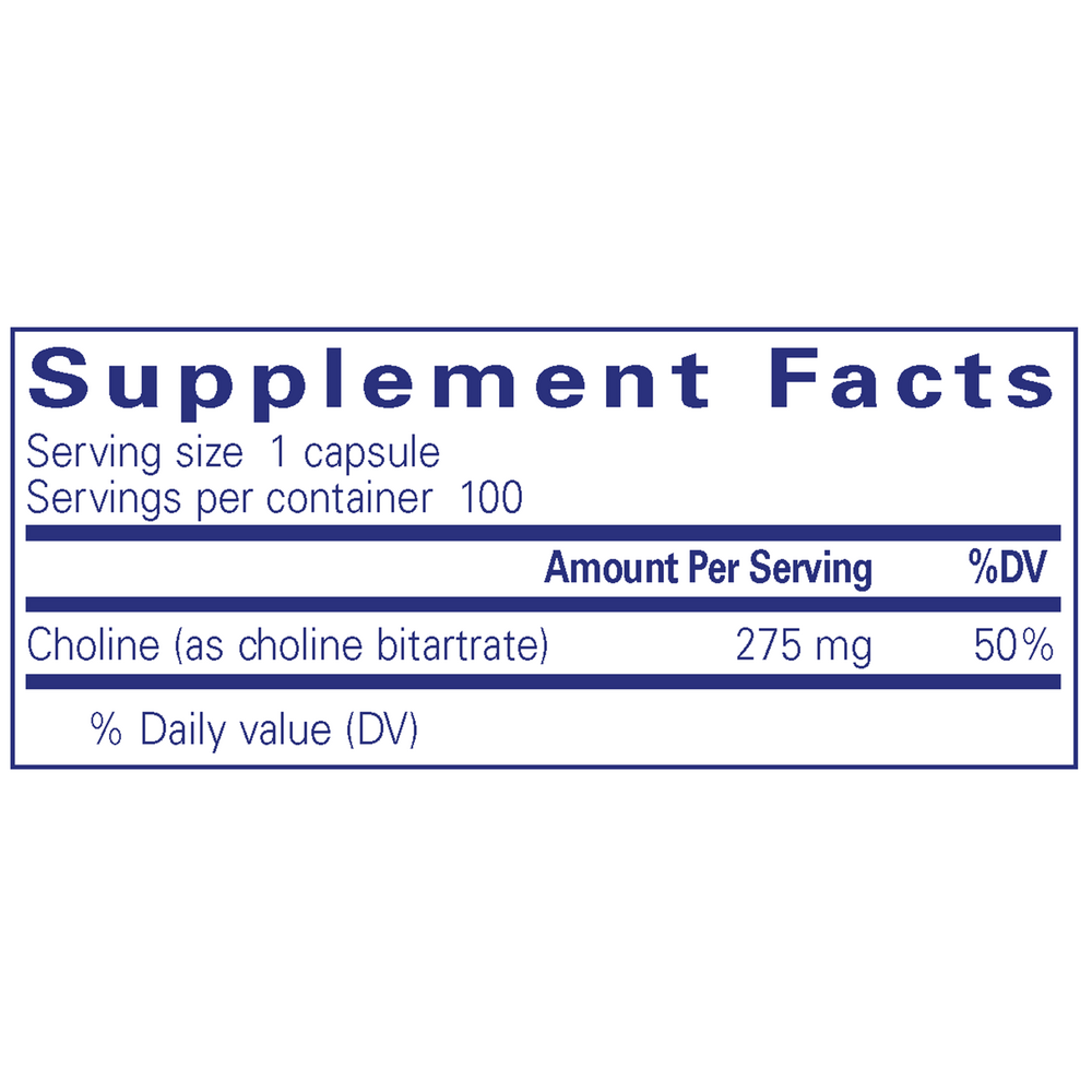 Pure Encapsulations Choline (bitartrate) - Image 3