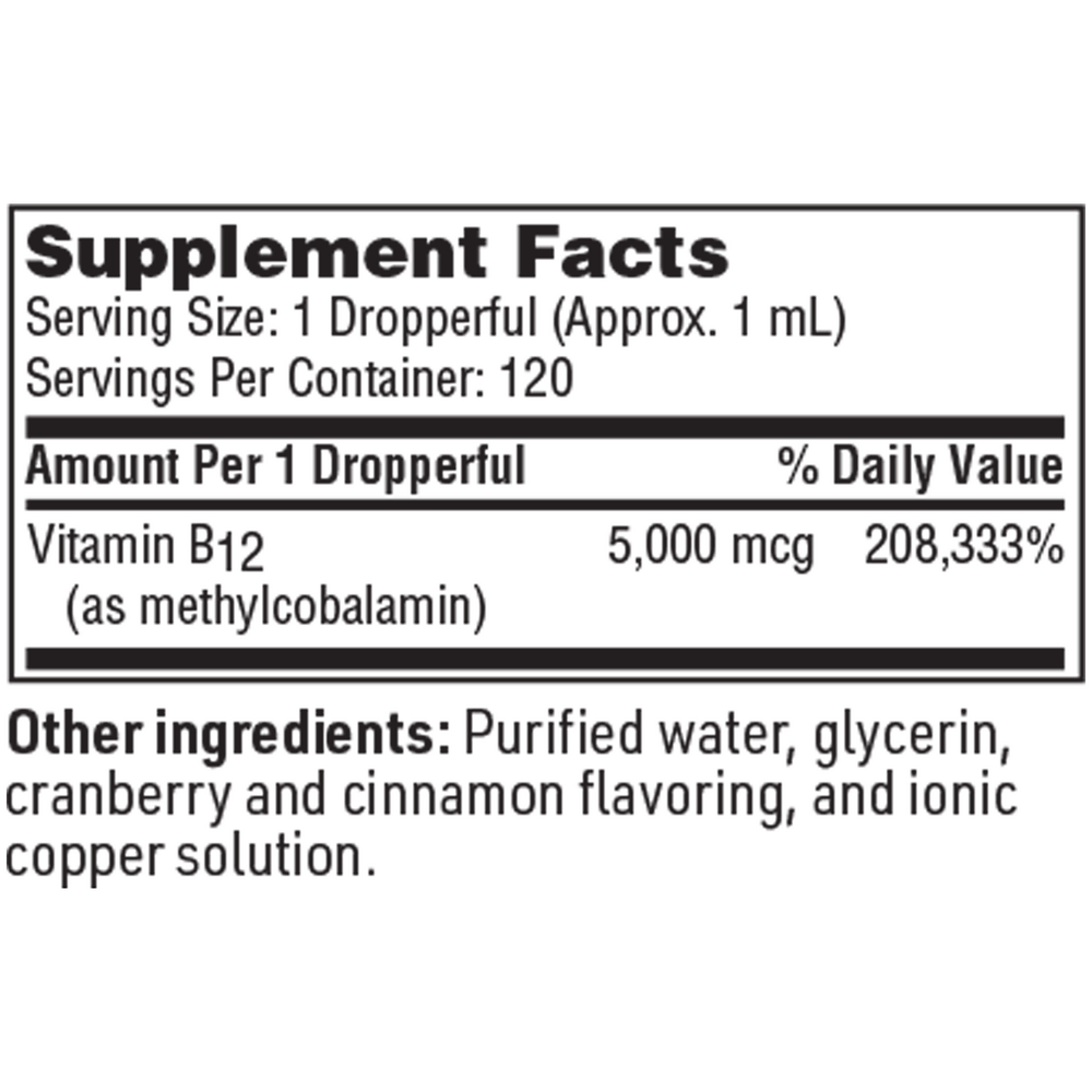 Klaire Labs/SFI Health Vitamin B12 (Methycobalamin) - Image 3