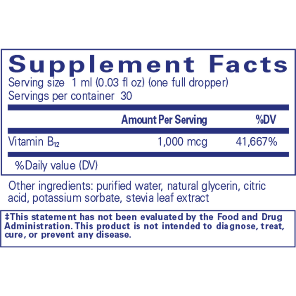 Pure Encapsulations B12 Liquid - Image 3