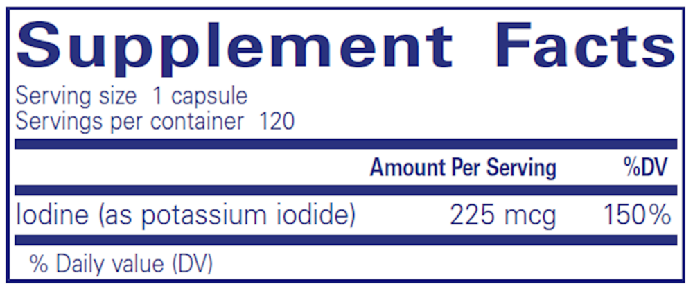 Pure Encapsulations Iodine (Potassium Iodide) - Image 3