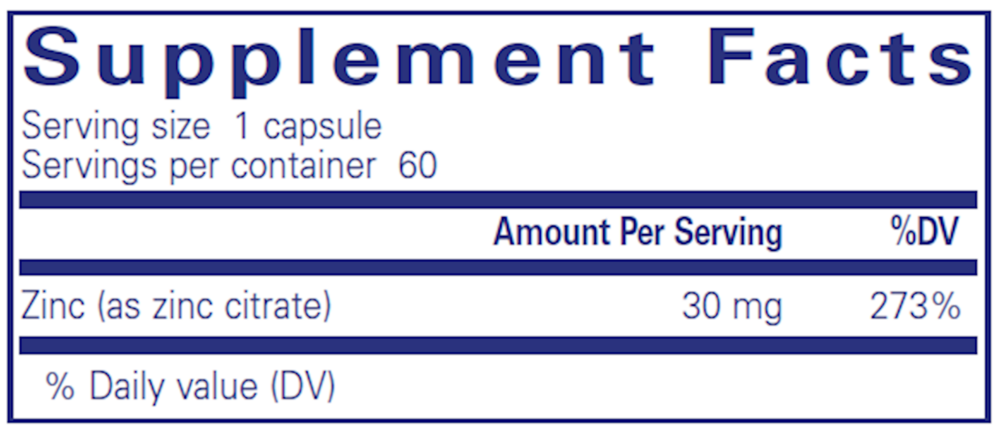 Pure Encapsulations Zinc (Citrate) - Image 3
