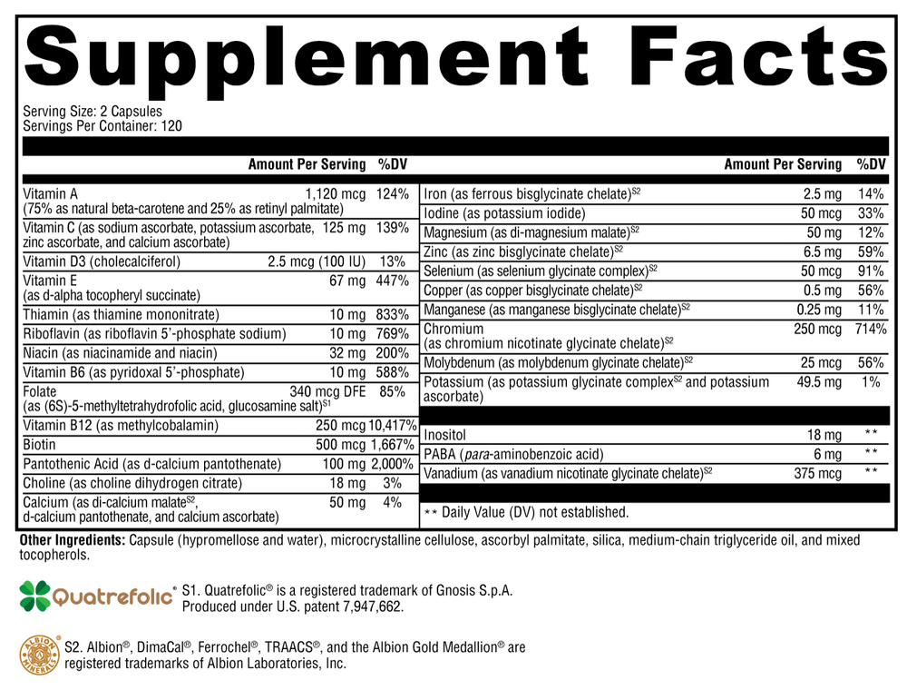 XYMOGEN ActivNutrients (Multivitamin) - Image 6