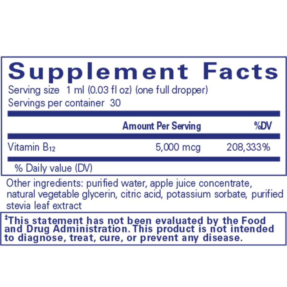 Pure Encapsulations B12 5000 Liquid - Image 3