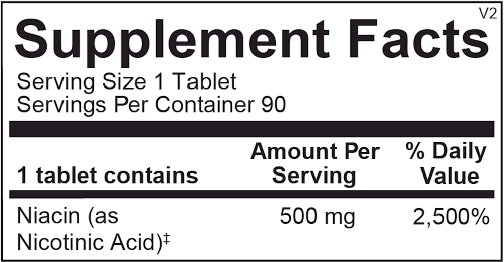 Ortho Molecular Products Time Release Niacin - Image 3