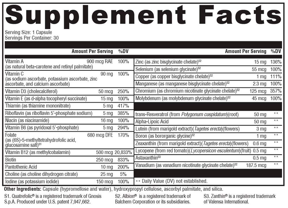 XYMOGEN Multi BasiX (Multivitamin) - Image 3