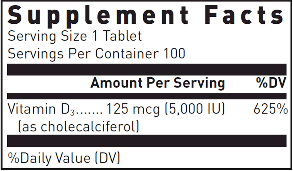 Douglas Labs Vitamin D 5,000 i.u. - Image 3