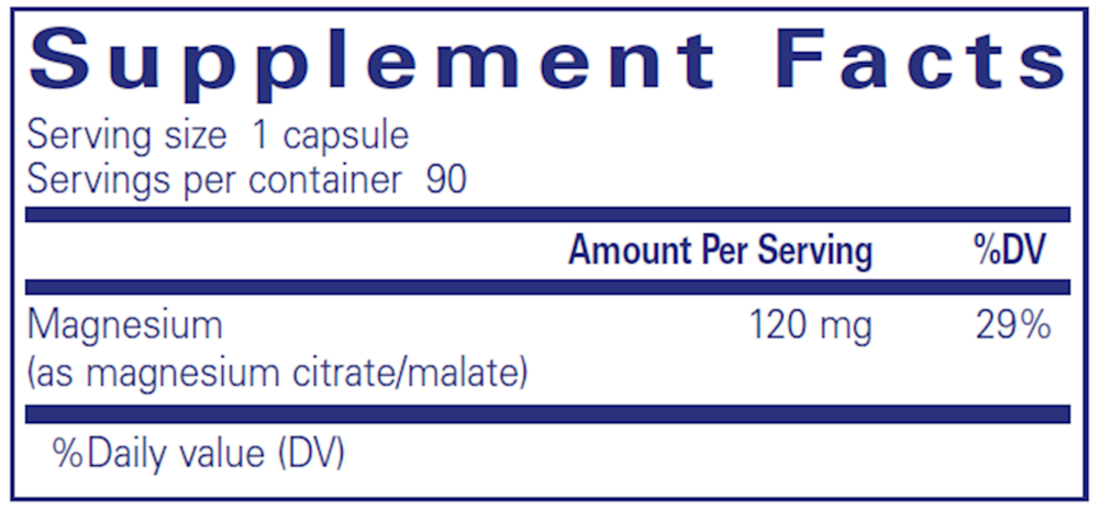 Pure Encapsulations Magnesium (Citrate/Malate) - Image 3