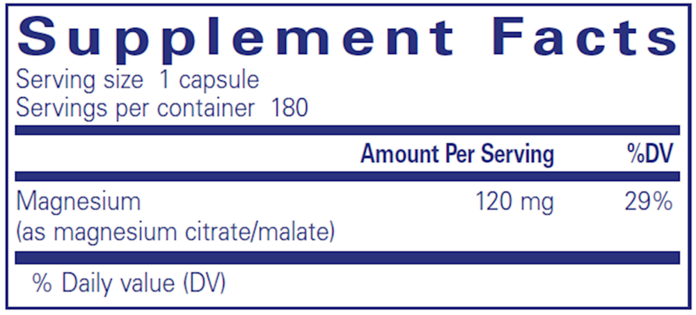 Pure Encapsulations Magnesium (Citrate/Malate) - Image 6