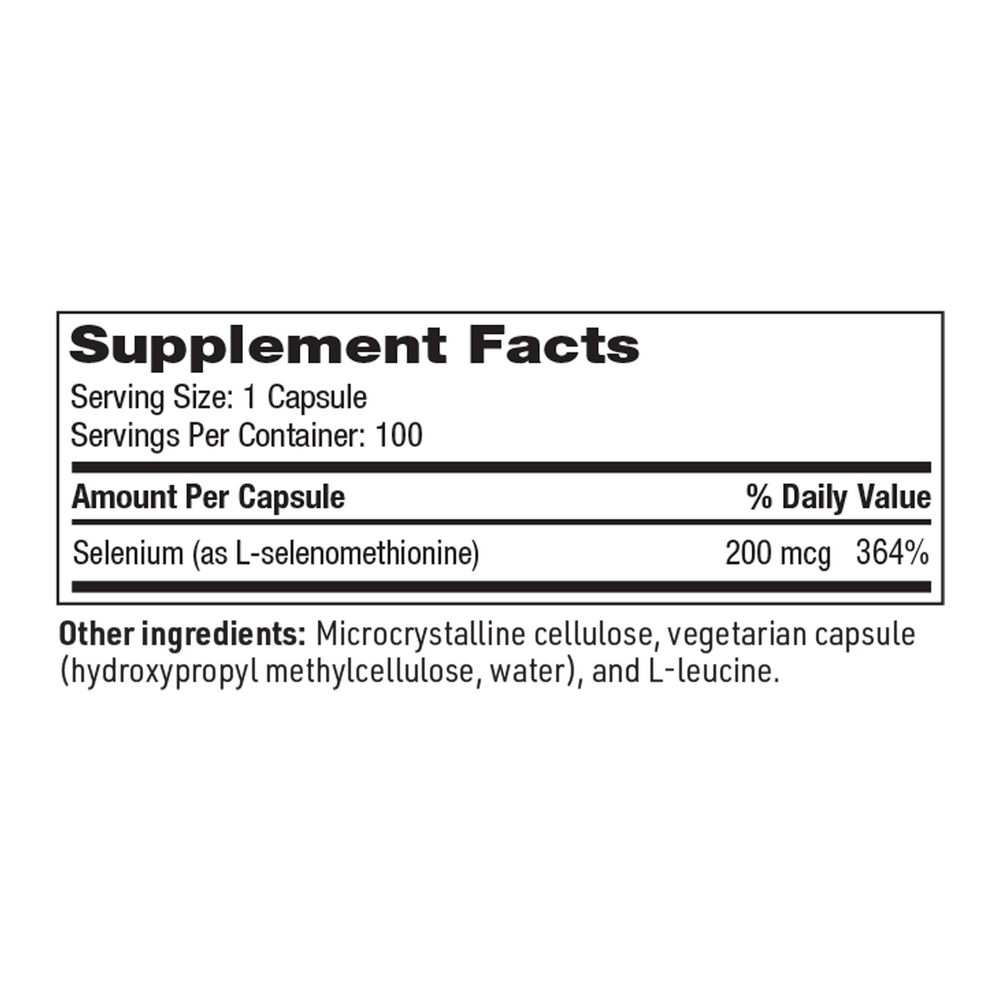 Klaire Labs/SFI Health Seleno Met (Selenium) 200mcg - Image 3