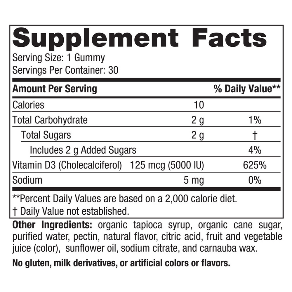 Nordic Naturals Vitamin D3 5000 Gummies - Image 3