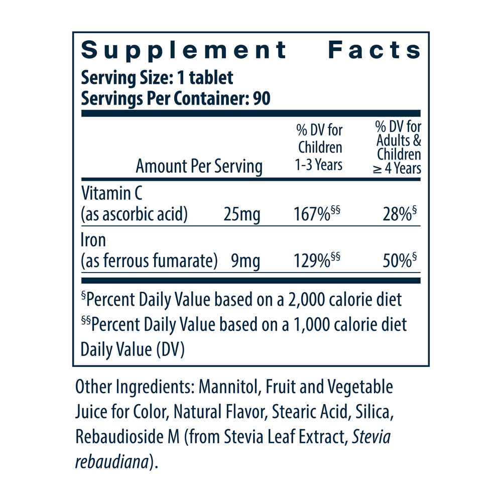 Vital Nutrients Kids Iron Invincibles, Meltable Tablets, Melon Berry - Image 3