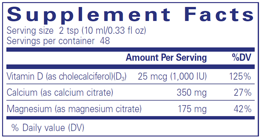 Pure Encapsulations Cal/Mag/D Liquid - Image 3