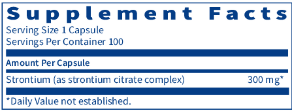Klaire Labs/SFI Health Strontium - Image 3
