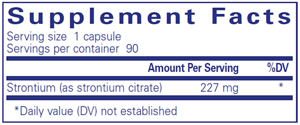 Pure Encapsulations Strontium (Citrate) - Image 3