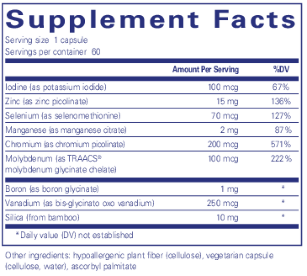 Pure Encapsulations Trace Minerals - Image 3