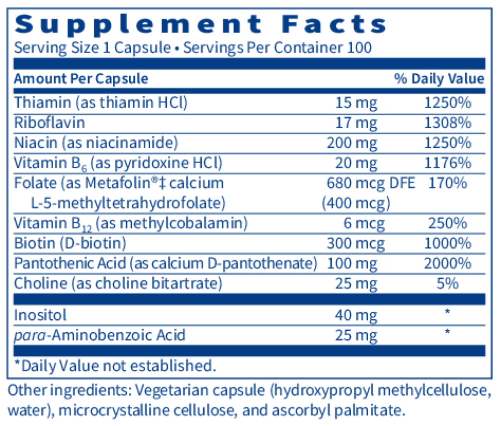 Klaire Labs/SFI Health B-Complex Plus - Image 3