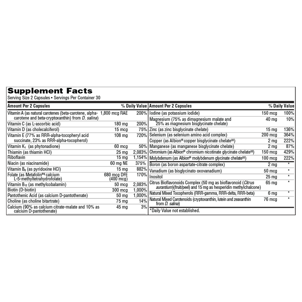 Klaire Labs/SFI Health VitaPrime Iron-Free Capsules - Image 3