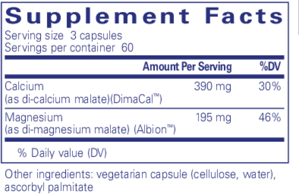 Pure Encapsulations Cal/Mag (Malate) 2:1 - Image 3