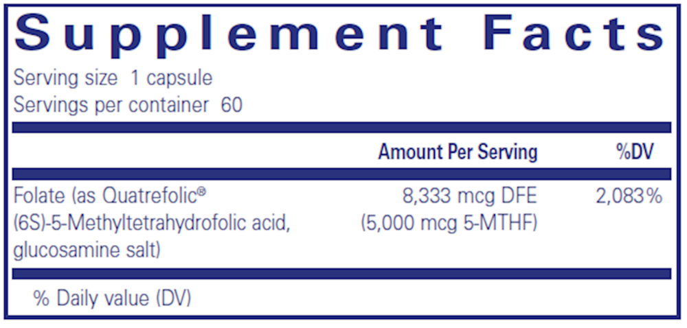 Pure Encapsulations Folate 5000 - Image 3