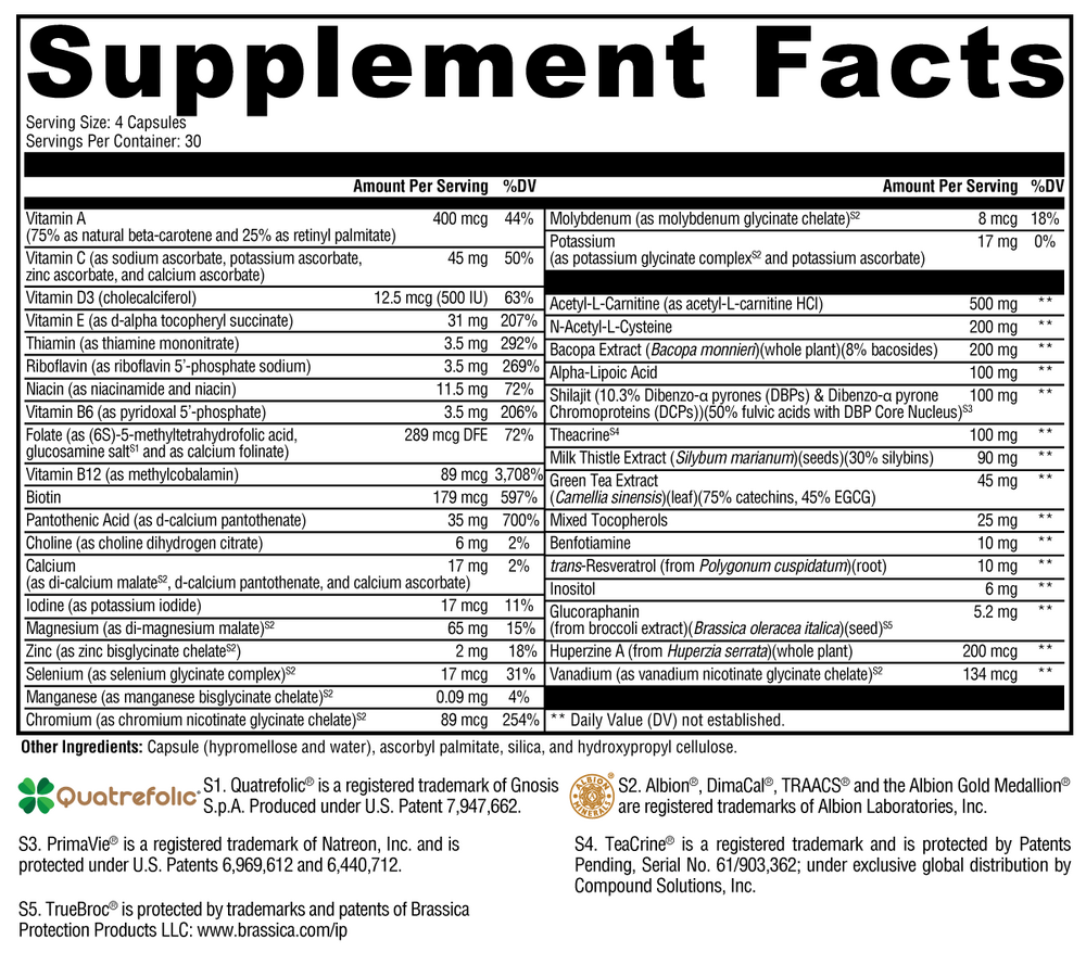 XYMOGEN ActivNutrients Performance (Multivitamin) - Image 3