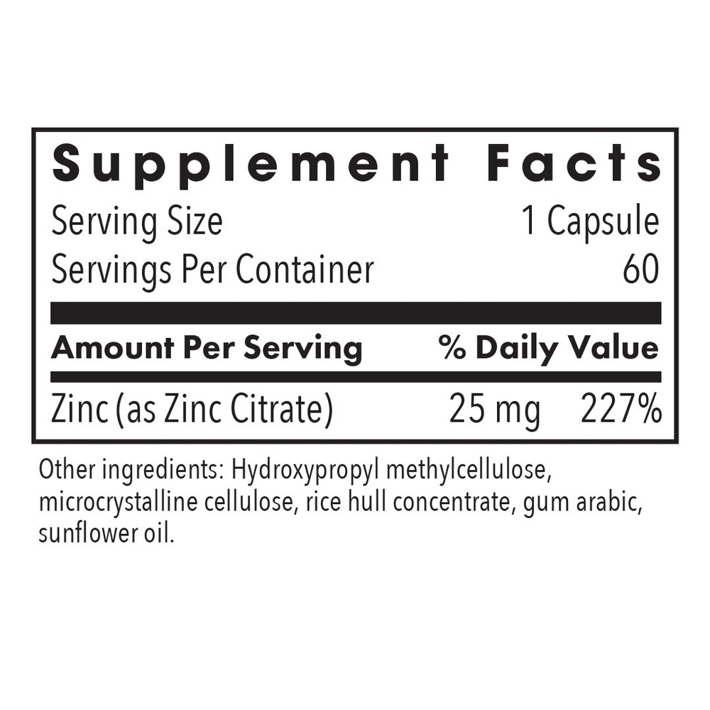 Allergy Research Group Zinc Citrate 25mg - Image 3