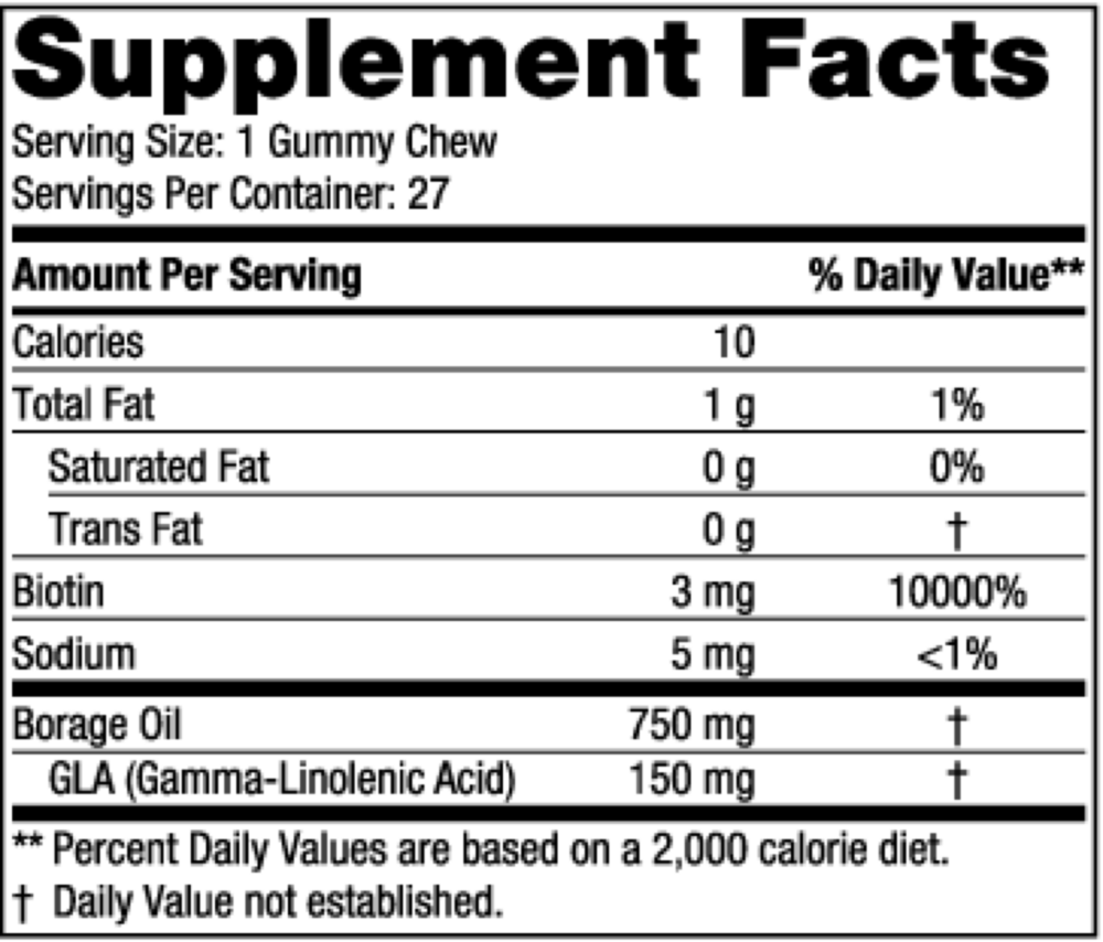 Nordic Naturals Zero Sugar Hair & Skin Gummy Chews - Image 3