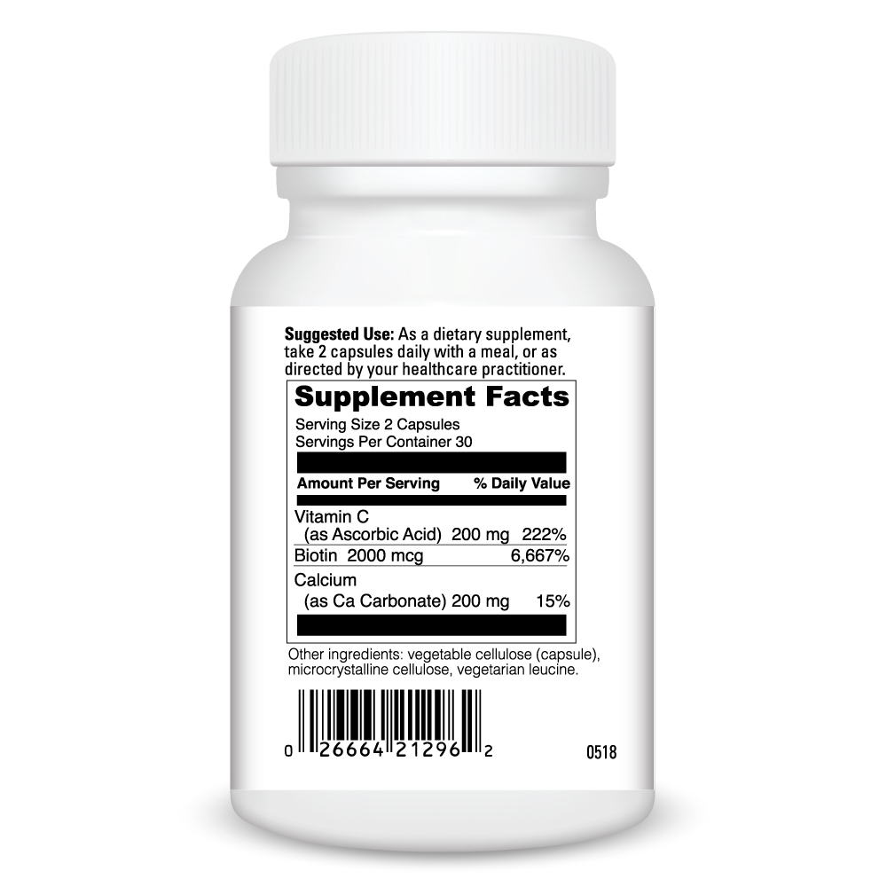 DaVinci Labs Biotin 1,000mcg (w/Vit.C) - Image 3