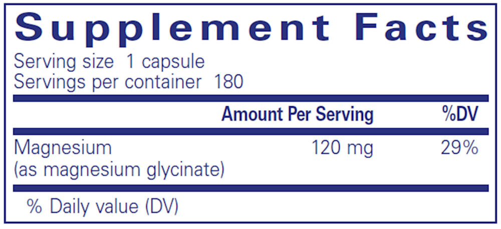 Pure Encapsulations Magnesium Glycinate, 120 mg - Image 6