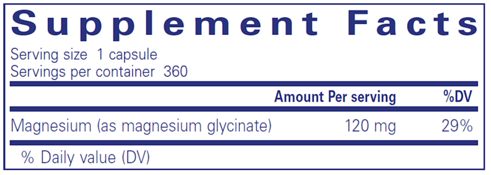 Pure Encapsulations Magnesium Glycinate, 120 mg - Image 9