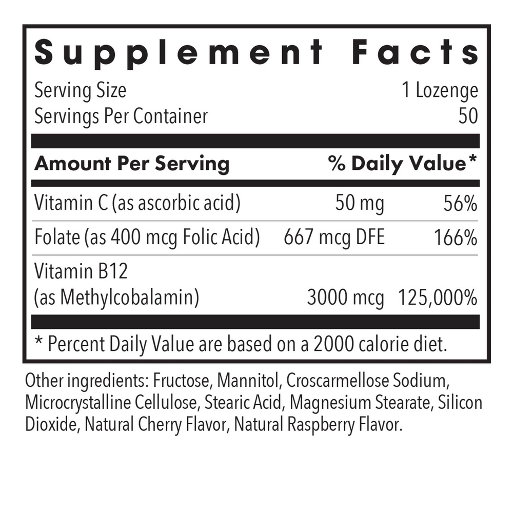 Allergy Research Group B12 Methylcobalamin 3,000mcg - Image 3