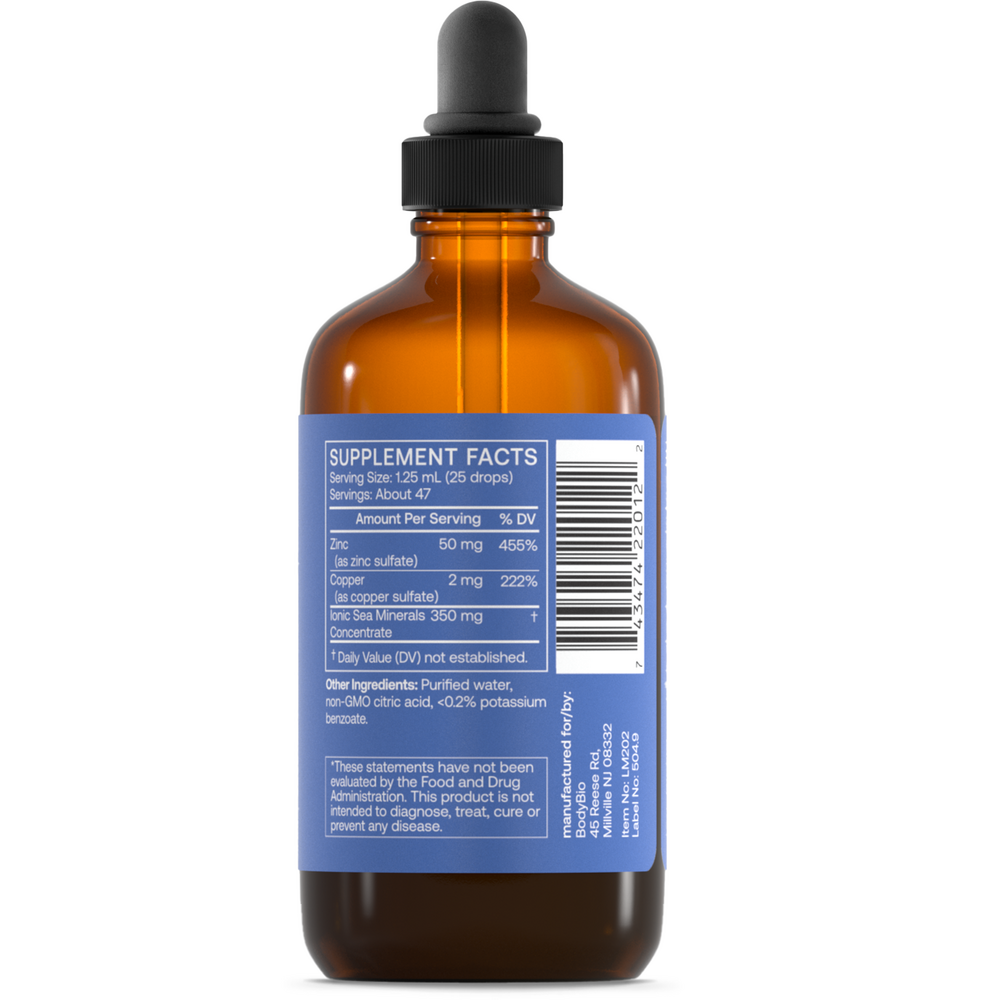 Body Bio Zinc Liquid Mineral - Image 3