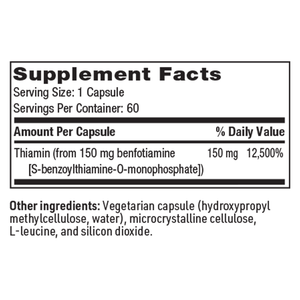 Klaire Labs/SFI Health Benfotiamine - Image 3
