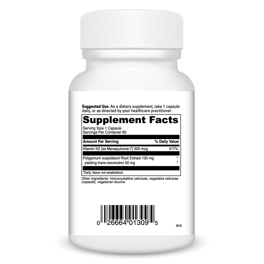DaVinci Labs Vitamin K2+ Resveratrol - Image 3