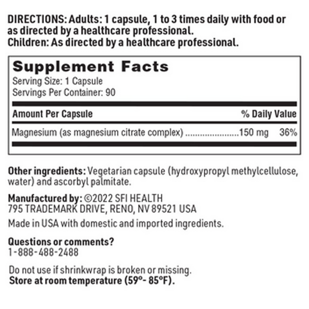 Klaire Labs/SFI Health Magnesium Citrate - Image 3
