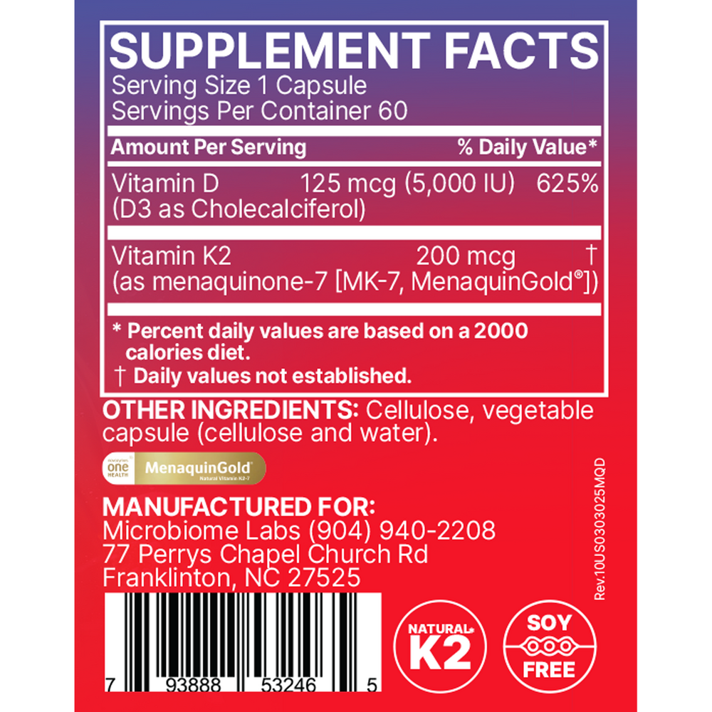 Microbiome Labs Megaquin K2+D3 - Image 3