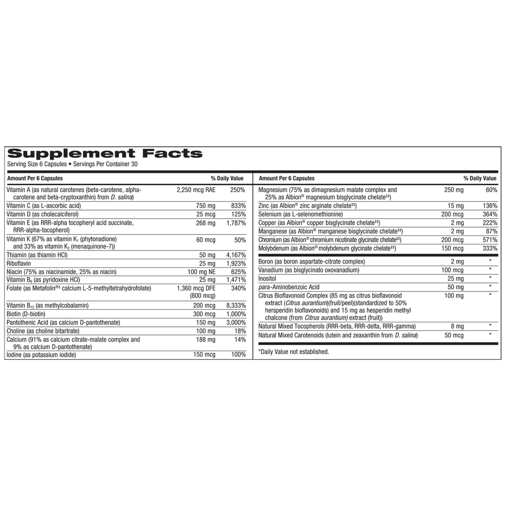 Klaire Labs/SFI Health MultiThera®1 Capsule Formula plus K - Image 3
