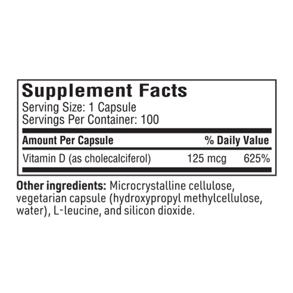 Klaire Labs/SFI Health Vitamin D3 5000IU - Image 3